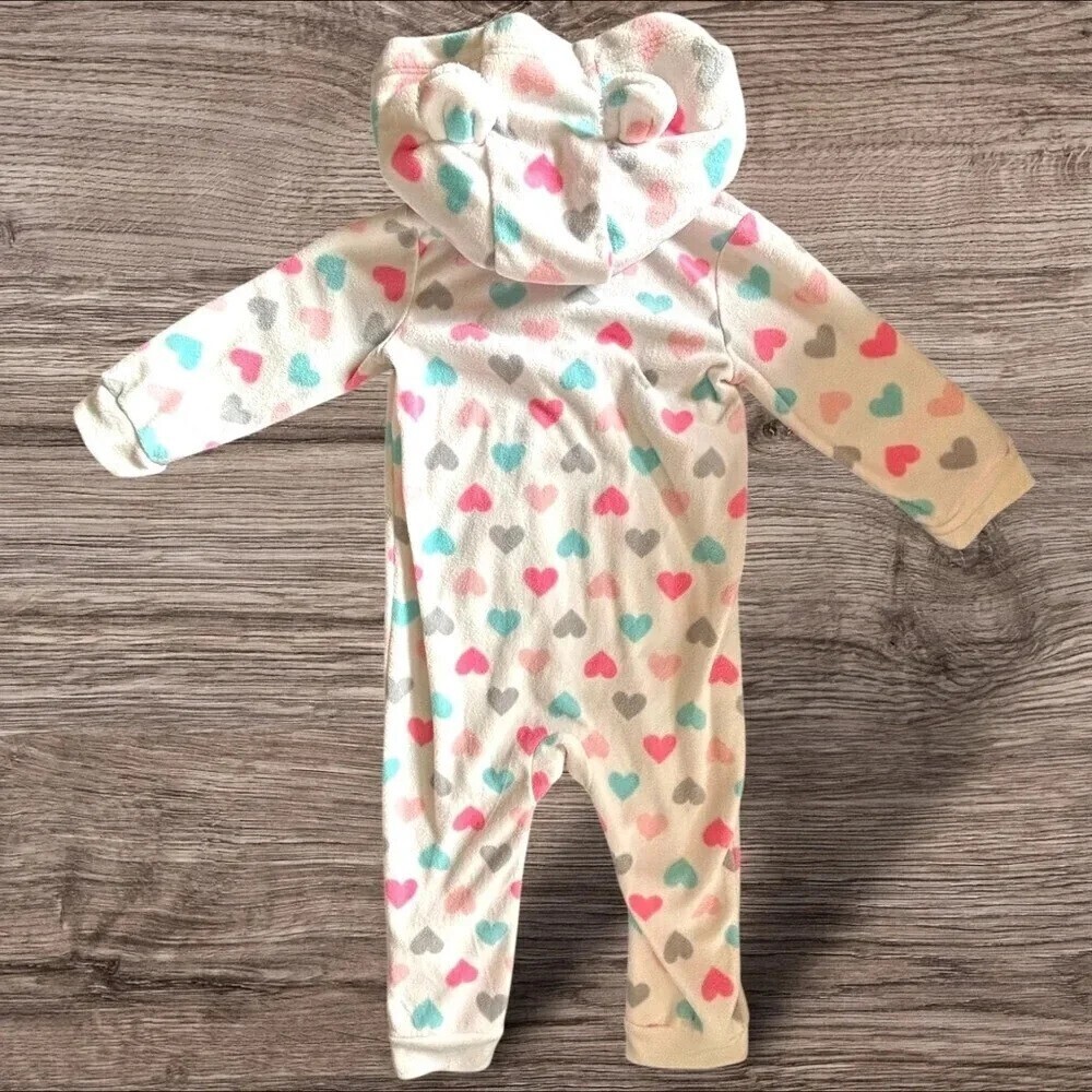 Carter’s 18mo 💜 hooded body suit w front pocket. Excellent Cndtn. - Picture 4 of 4